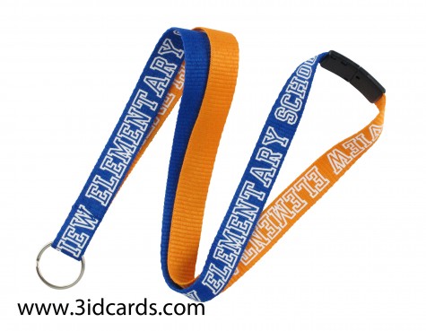 Show your school spirit with at personalized Two-Tone Lanyard